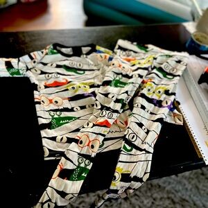 Colorful Striped monster Pajama Set